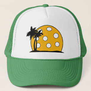 Casquette Coucher de soleil de Pickleball Beach
