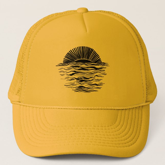 Casquette Coucher du soleil (Devant)