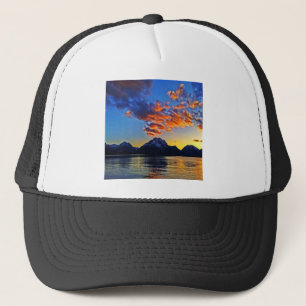Casquette Coucher du soleil au-dessus du Tetons