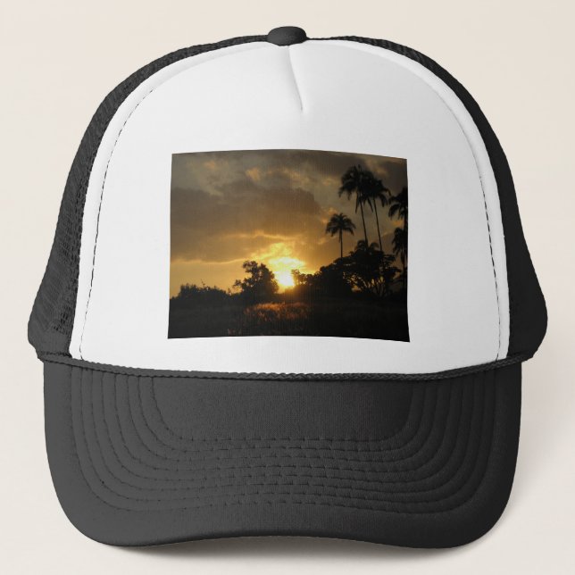 Casquette Coucher du soleil de Kauai, Hawaï (Devant)