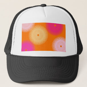 Casquette couleur pop orange et rose