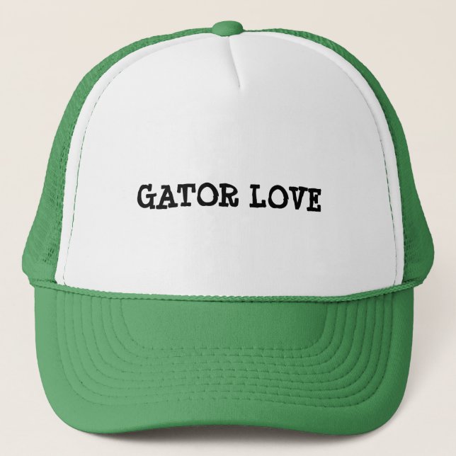 Casquette couleur verte Gator Love (Devant)