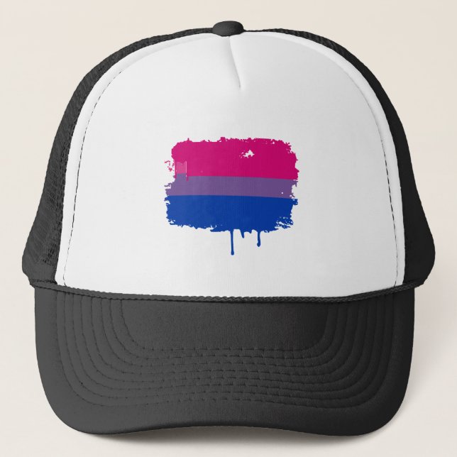 Casquette Couleurs bisexuelles de fierté (Devant)