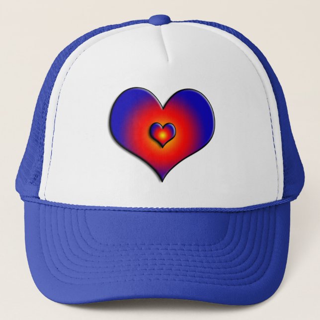 Casquette COULEURS COLORÉES, bleu rouge (Devant)