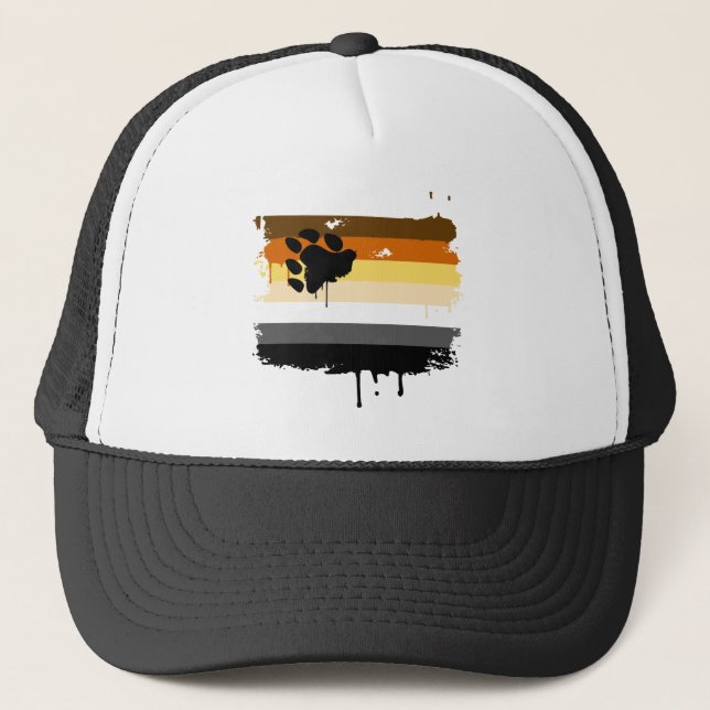 Casquette Couleurs de la fierté de l'ours (Devant)