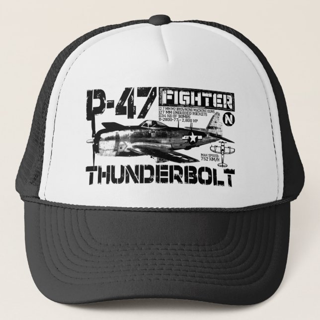 Casquette Coup de foudre P-47 (Devant)
