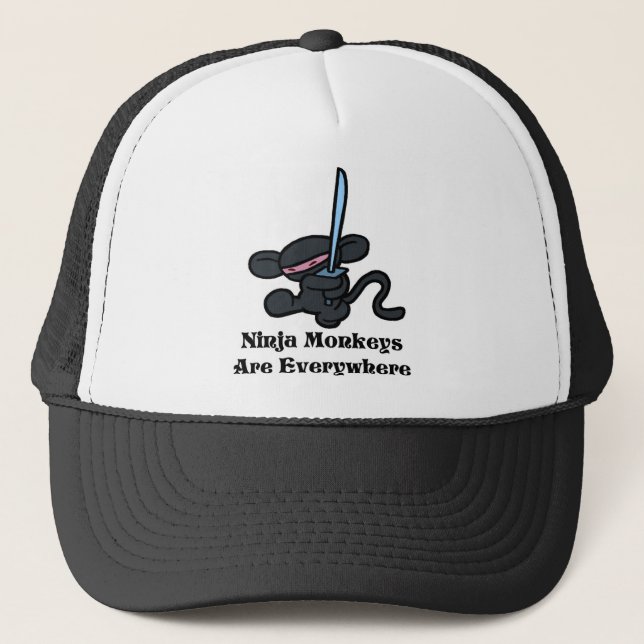 Casquette Coup-de-pied noir de Ninja (Devant)