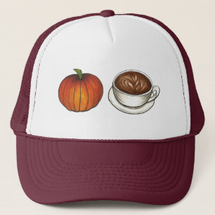 Casquette Coupe citrouille Spice Latte Coffee Automne Automn