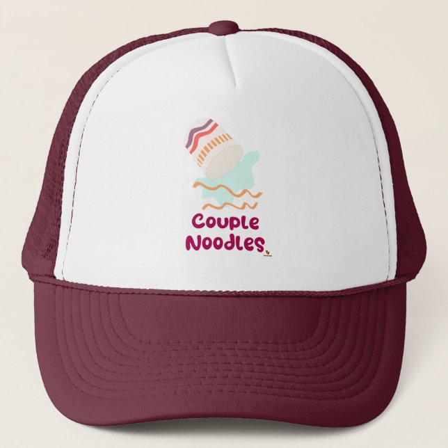 Casquette Couple Noodles Funny Ramen Lunch Art (Devant)