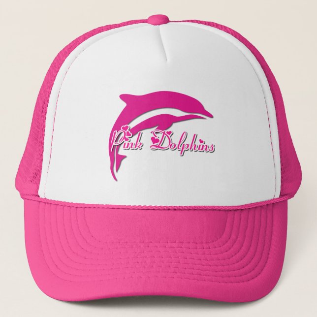 CASQUETTE COUPS DE TRUCKER DOLPHINS ROSE (Devant)