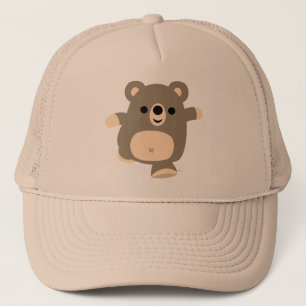 Casquette courant mignon de camionneur d'ours de