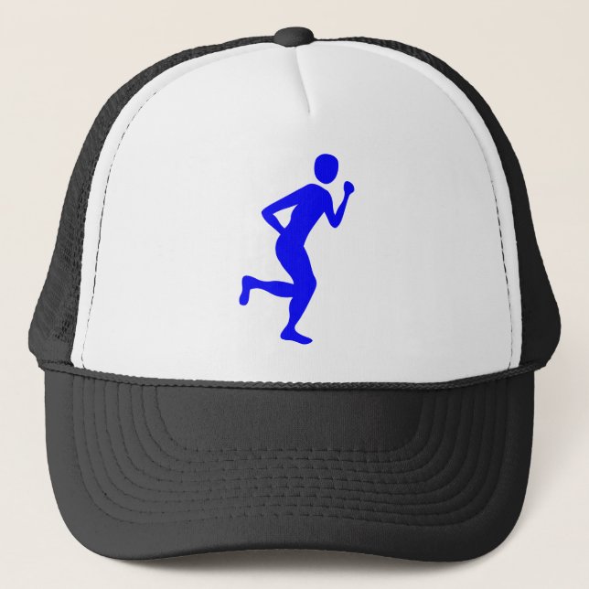 Casquette Coureur (Homme) - Bleu (Devant)