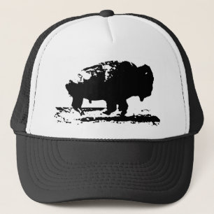 Casquette Courir Buffalo Bison Pop Art
