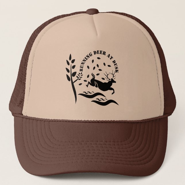 Casquette Courir Des Cerfs À Dusk (Devant)