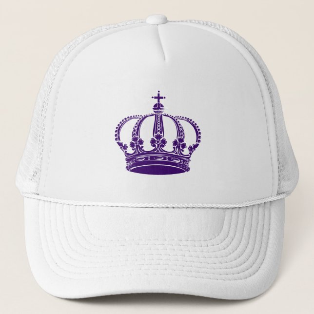Casquette Couronne royale 02 - Violet profond (Devant)