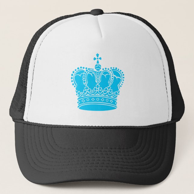 Casquette Couronne royale - Ciel bleu (Devant)