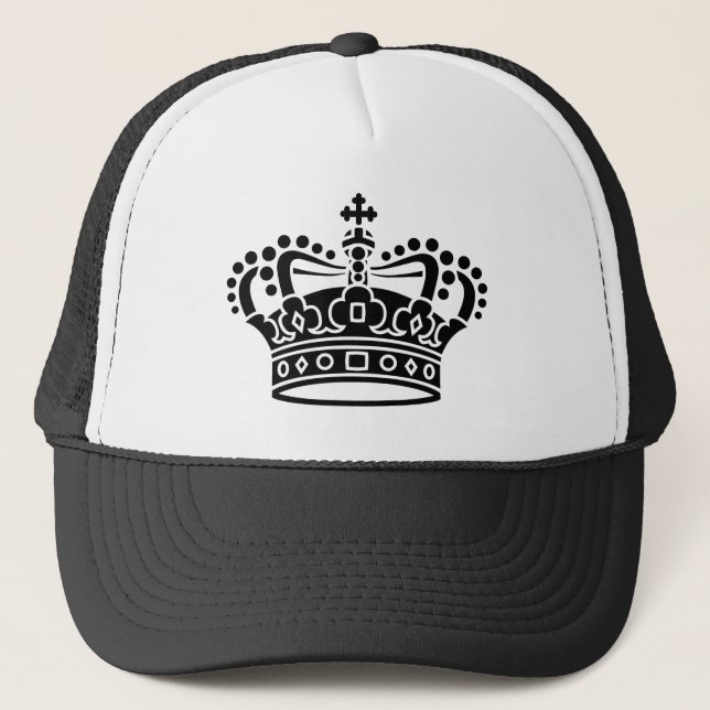 Casquette Couronne royale - Noir (Devant)