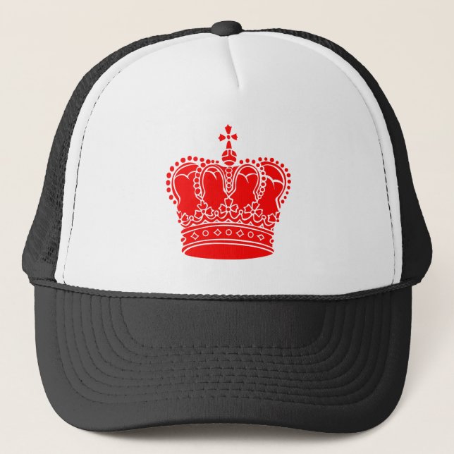 Casquette Couronne royale - Rouge (Devant)