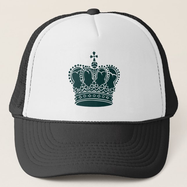 Casquette Couronne royale - Vert foncé (Devant)