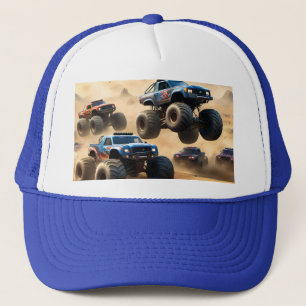 Casquette Courses de Monster Trucks dans le désert,