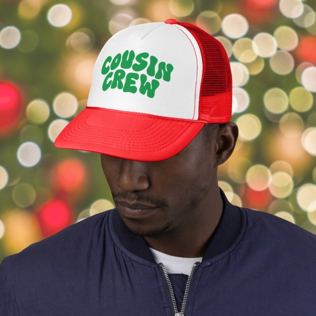 Casquette Cousin Creative Christmas Matching Famille Réunion (Cousin Crew Christmas Matching Family Reunion Trucker Hat a perfect matching gift for cousins)