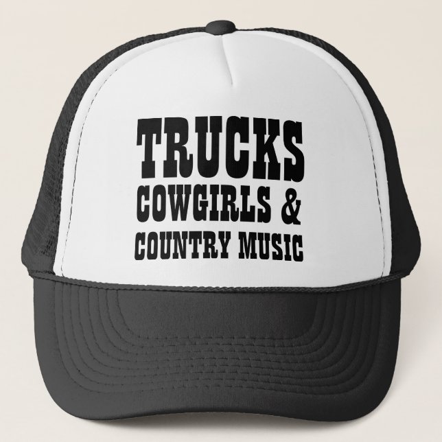 Casquette Cow-girls et musique country de camions (Devant)