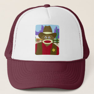 Casquette Cowboy de singe de chaussette