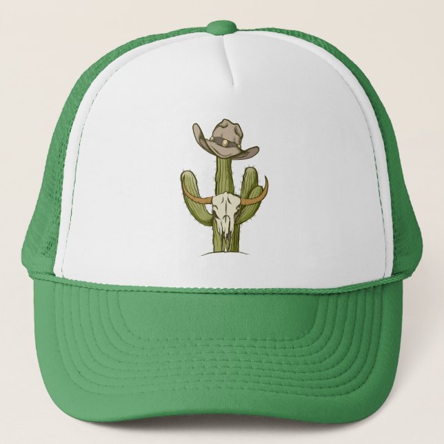 Casquette Cowboy En Westen Cactus Idées Cadeaux Yeehaw (Devant)