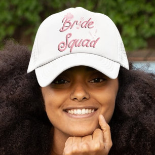 Casquette Cowboy Rose Avec Escouade Fleurs