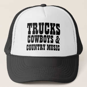 Casquette Cowboys et musique country de camions
