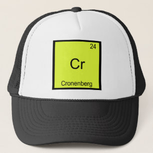 Casquette Cr - Cronenberg Tee Symbole d'Élément de Chimie Dr