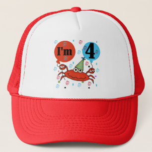 Casquette Crabe 4e anniversaire Tshirts et cadeaux