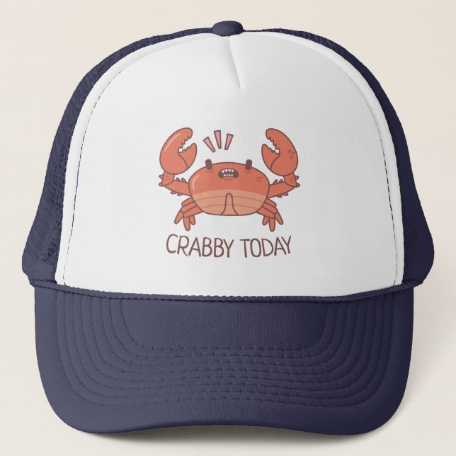 Casquette Crabe Aujourd'Hui Fierce Crabe Mauvaise Humeur (Devant)