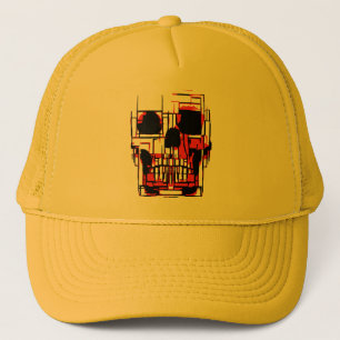 Casquette Crâne Abstrait aux Couleurs Vives