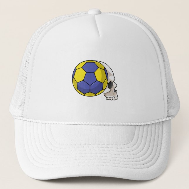 Casquette Crâne avec Handball Sports (Devant)