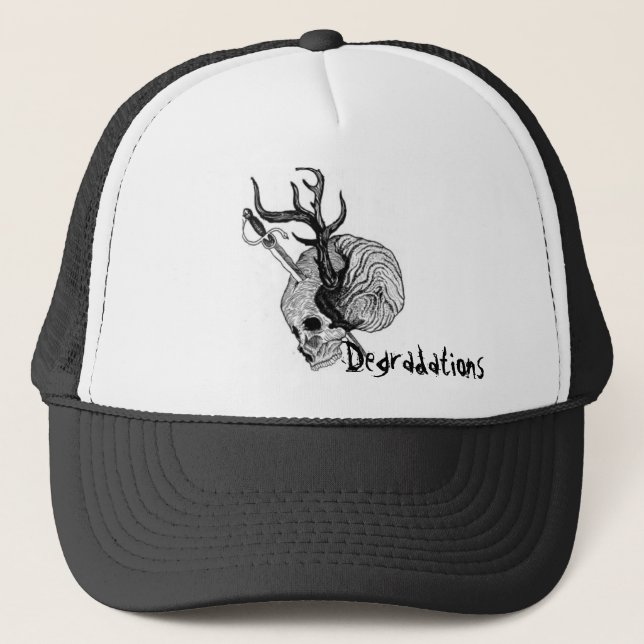 Casquette Crâne d'Antler de dégradations (Devant)
