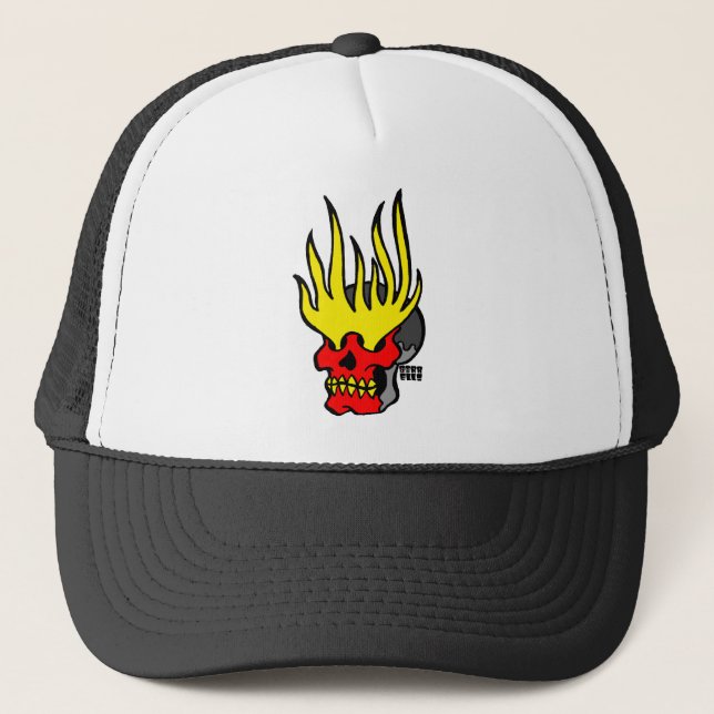 Casquette Crâne de flamme (Devant)