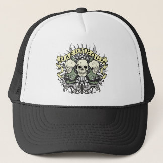 Casquette Crâne et guitares de hard rock