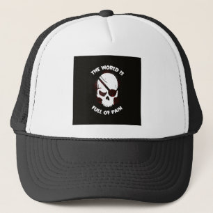 Casquette Crâne Halloween noir foncé