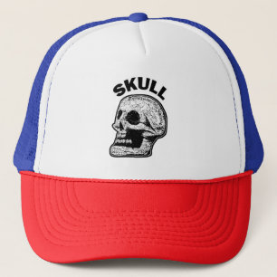 Casquette Crâne - noir et blanc