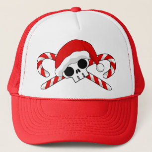 Casquette Crâne Père Noël mignon avec Sucres de canne