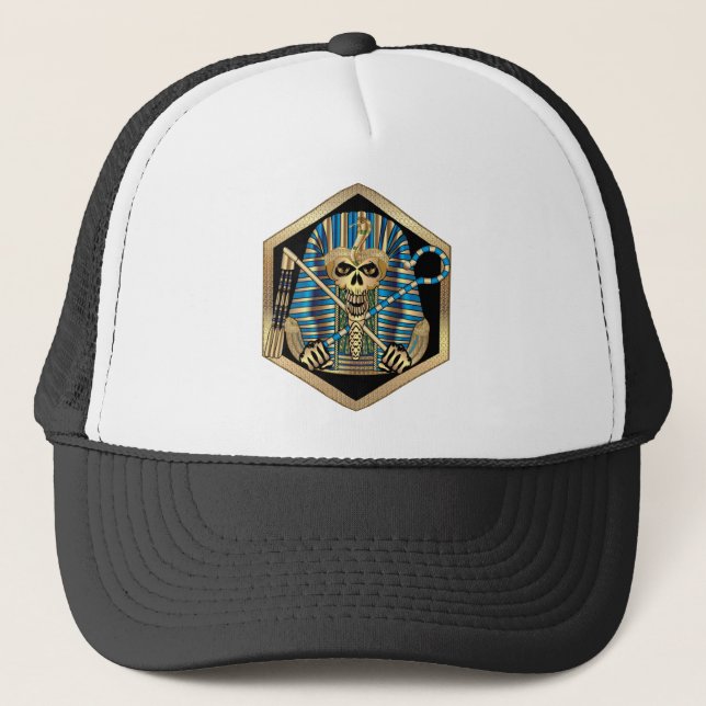Casquette Crâne pharaon égyptien (Devant)