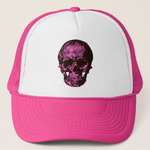 Casquette Crâne rose