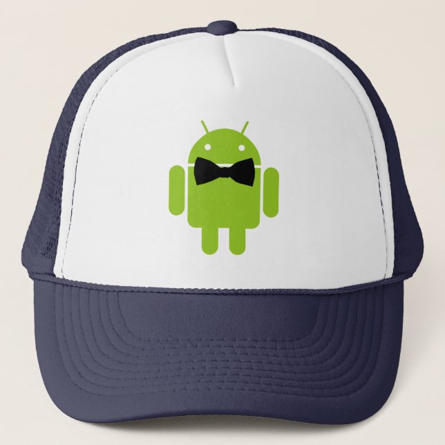 Casquette Cravate Formelle Bow Android Robot Icon (Devant)