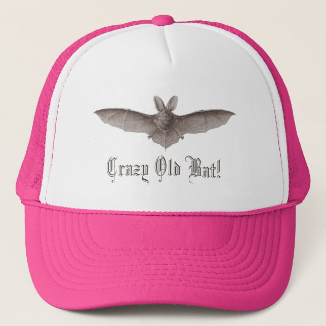 Casquette Crazy Old Bat Funny Batty Humour pour les femmes a (Devant)