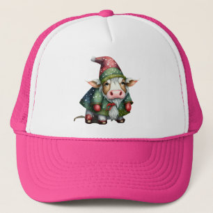 Casquette Création de gnome vache de Noël-83456