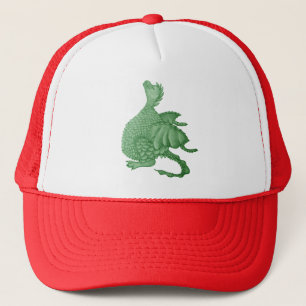 Casquette créature imaginaire mythique dragon vert mignon