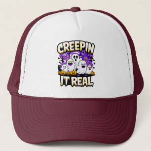 Casquette Creepin'It Real Éffrayant Halloween Design Fun
