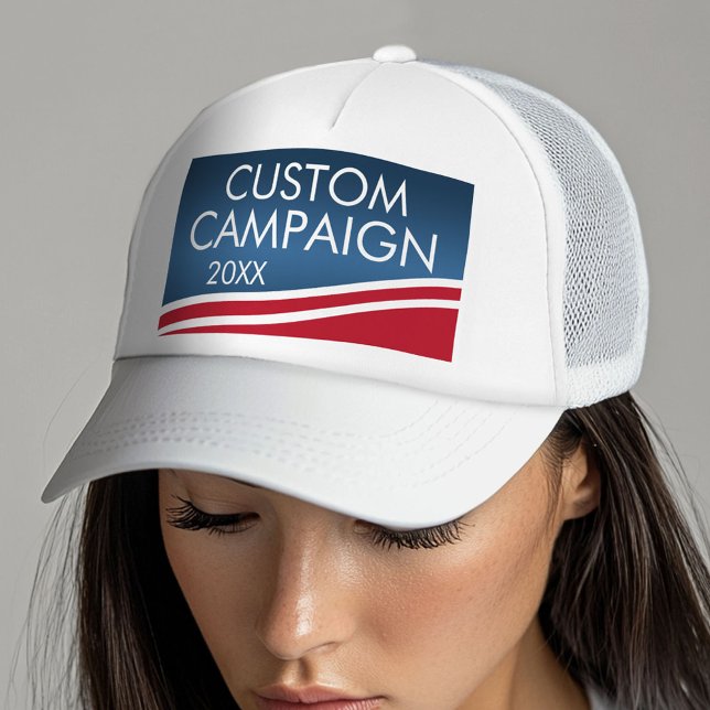 Casquette Créez votre propre conception d'élection (Custom Campaign Hat)