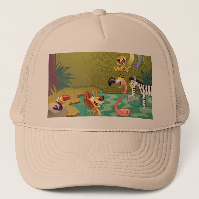 Casquette Crépuscule au trou d'eau (Devant)